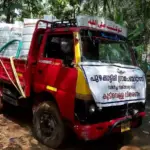 Drinking-water distribution during drought conditions in India.