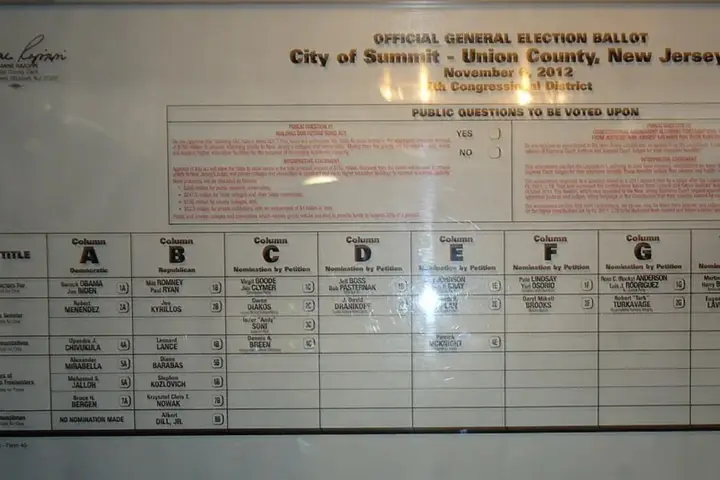 Voting booth illustrating the 2026 US midterm election process
