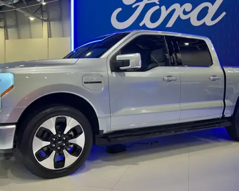 Ford F-150 pickup truck used to illustrate NHTSA safety campaigns for certain F-150 models