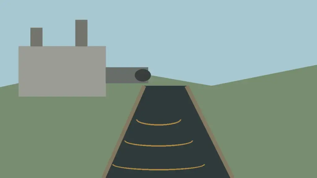 Illustration of an industrial drain and factory outlet