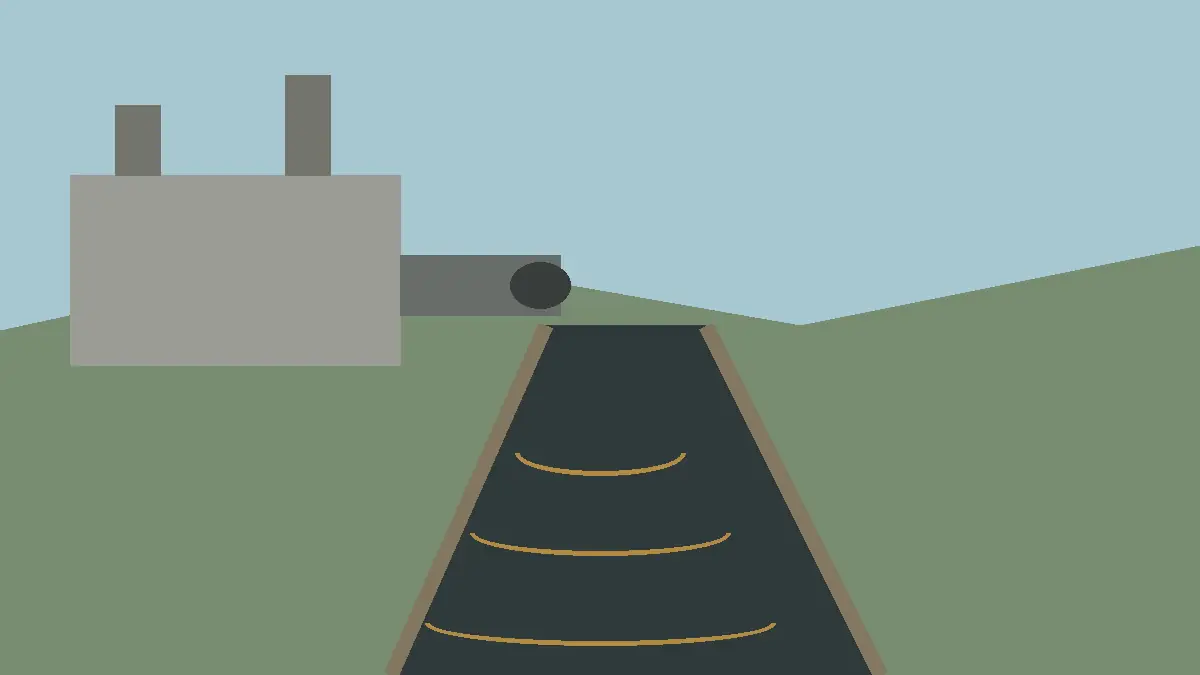 Illustration of an industrial drain and factory outlet