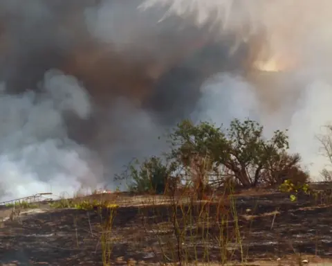 Wildfire at Camp Pendleton