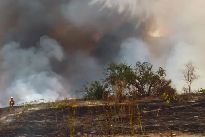 Wildfire at Camp Pendleton