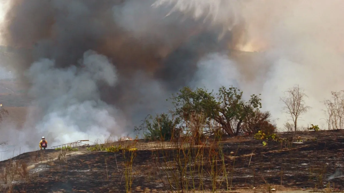 Wildfire at Camp Pendleton