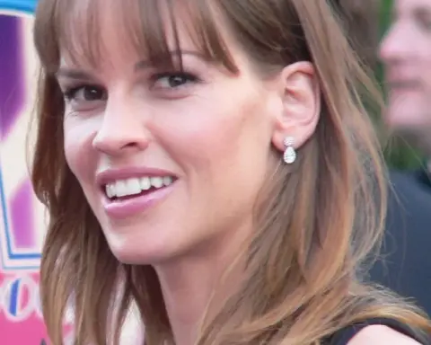 Portrait photograph of Hilary Swank