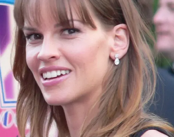 Portrait photograph of Hilary Swank