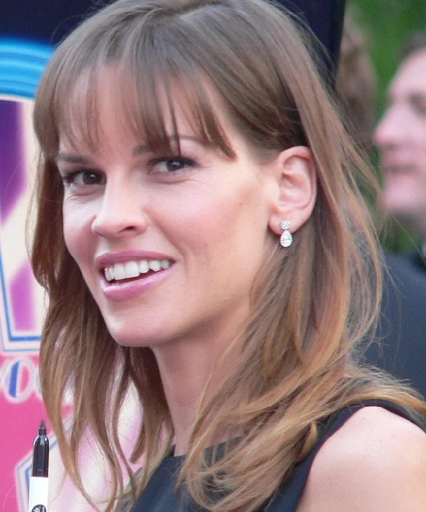 Portrait photograph of Hilary Swank