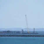 Construction work at HMAS Stirling on Garden Island in Western Australia.
