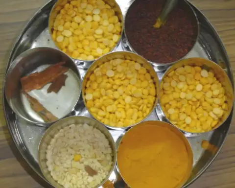 Common Indian household spices in bowls
