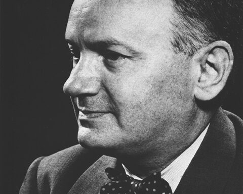 Portrait of Joost A. M. Meerloo, Dutch-born psychiatrist and author of The Rape of the Mind (1956)
