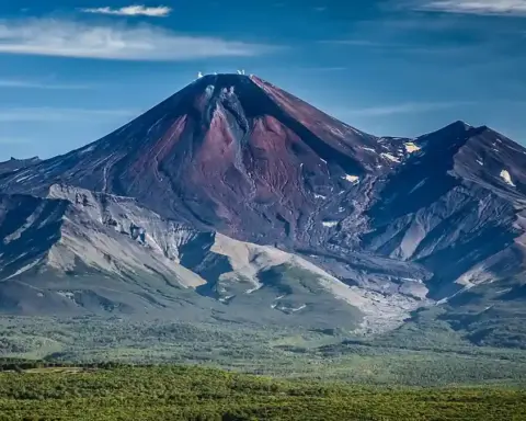 Avachinsky Volcano in Kamchatka, Russia