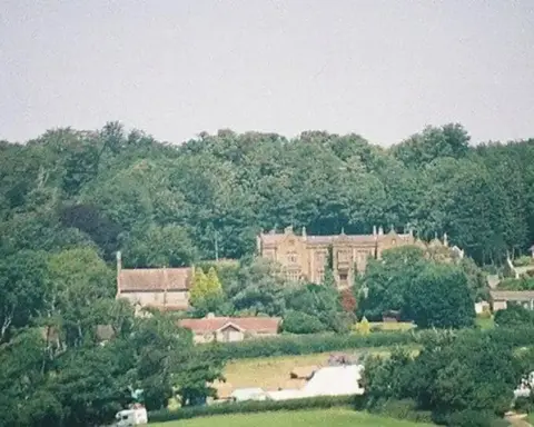 Catherston Leweston, manor and church from A35 bridge - geograph.org.uk - 502854.jpg