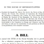 A page from federal Medicare prescription drug legislation.