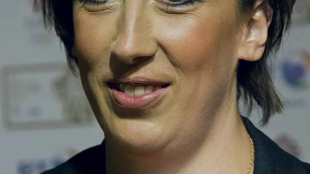 Portrait photograph of British comedian Miranda Hart smiling at a public event.