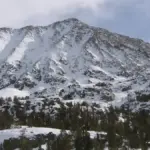 High alpine rocky summit and scree slopes of Mount Morgan in Inyo County, California
