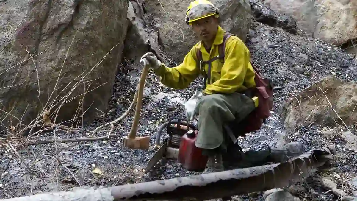 California wildfire response crew