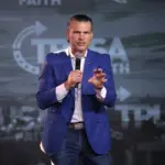 Portrait of Pete Hegseth, United States Secretary of Defense, in official capacity
