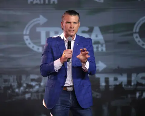 Portrait of Pete Hegseth, United States Secretary of Defense, in official capacity