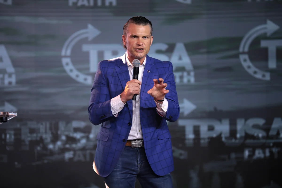 Portrait of Pete Hegseth, United States Secretary of Defense, in official capacity