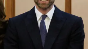 Prince William speaking at a public engagement in London.