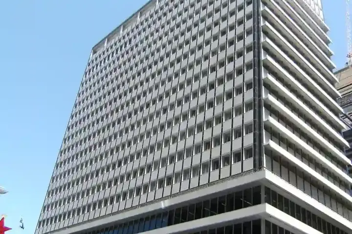 Reserve Bank of Australia building and corporate headquarters at Martin Place, Sydney.
