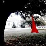Red dress installation raising awareness of missing and murdered Indigenous women