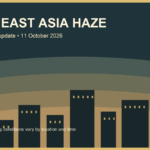 Illustration of haze over a Southeast Asian city