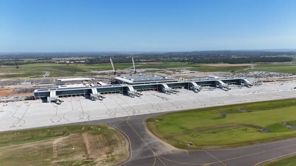Western Sydney International Airport terminal building at Badgerys Creek