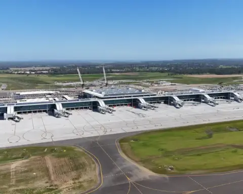 Western Sydney International Airport terminal building at Badgerys Creek