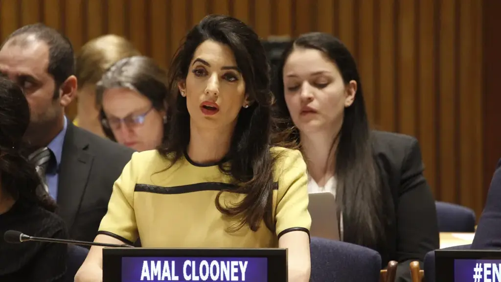 Human rights lawyer Amal Clooney.