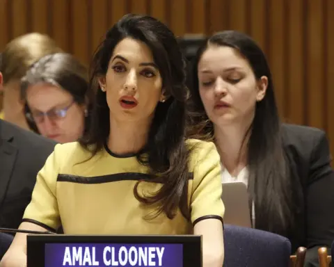 Human rights lawyer Amal Clooney.