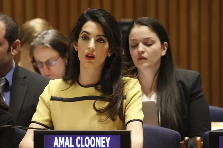 Human rights lawyer Amal Clooney.