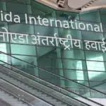 Prime Minister Narendra Modi at the Noida International Airport inauguration ceremony in Jewar.