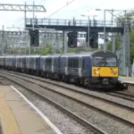 East Midlands Railway Class 360 train at Bedford station