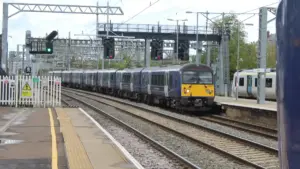 East Midlands Railway Class 360 train at Bedford station