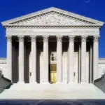 United States Supreme Court building in Washington, representing Missouri redistricting litigation before the court.