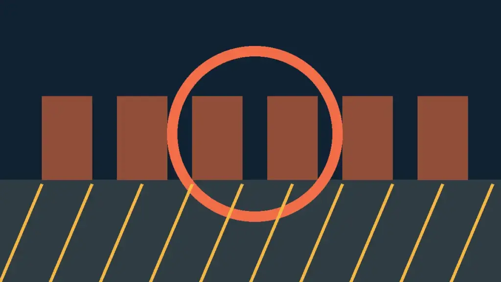 Illustration of urban heat retained by buildings. Original Karmactive illustration.
