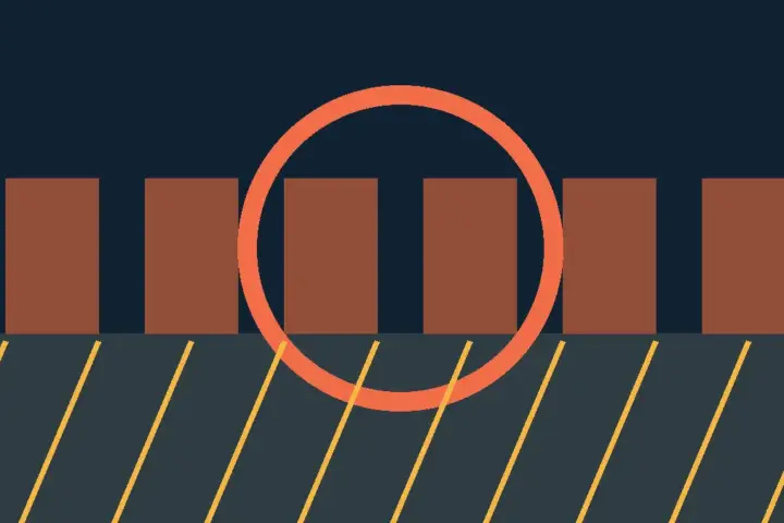 Illustration of urban heat retained by buildings. Original Karmactive illustration.
