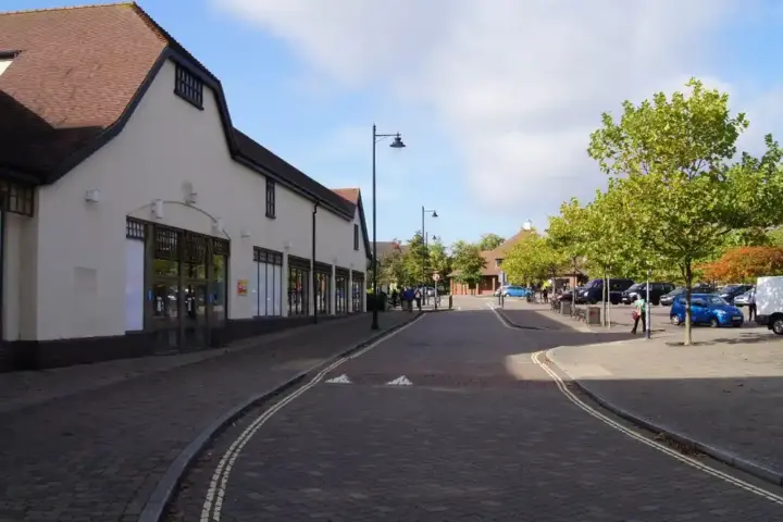 Exterior of a UK supermarket grocery store