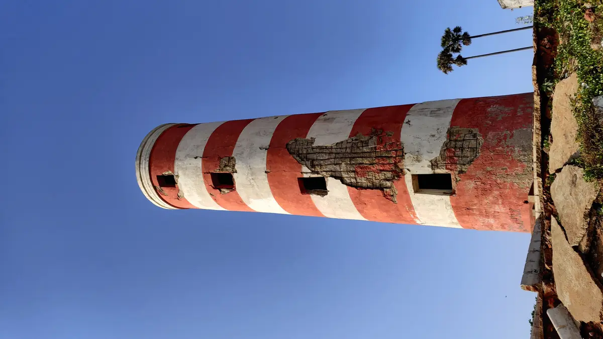Lighthouse on Visakhapatnam beach road, India